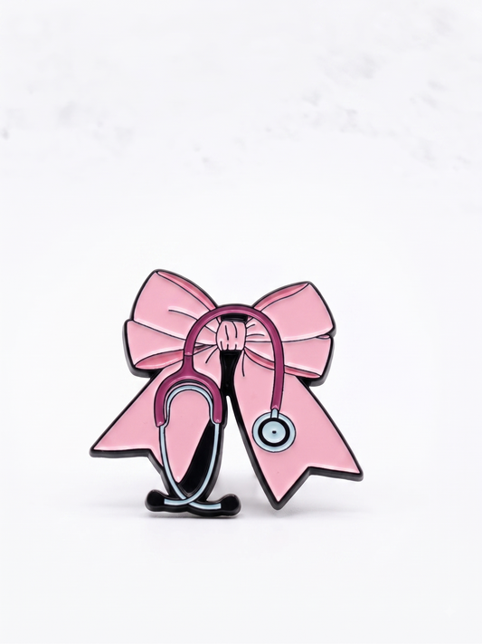 "Pretty in Pink" Stethoscope Badge